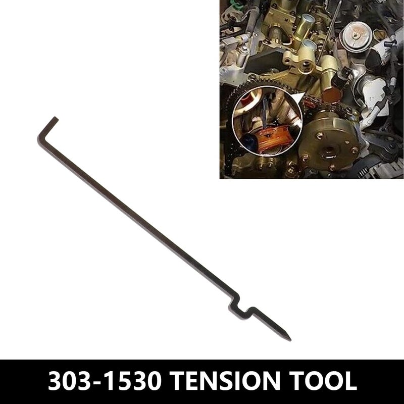 DPTOOL أداة تثبيت عمود الكامات مجموعة أدوات ضبط التوقيت متوافقة مع فورد لينكولن ميركوري 3.5L 3.7L 4V محركات استبدال 303-1248 303-1530 OTC 6682 مع مقبس إزالة RT11 وحقيبة محمولة - Image 5